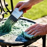 how to clean wrought iron furniture