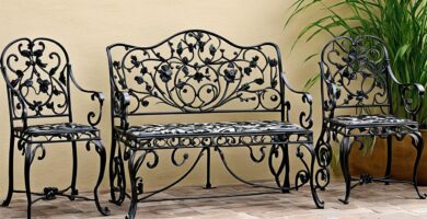 how to identify vintage wrought iron furniture