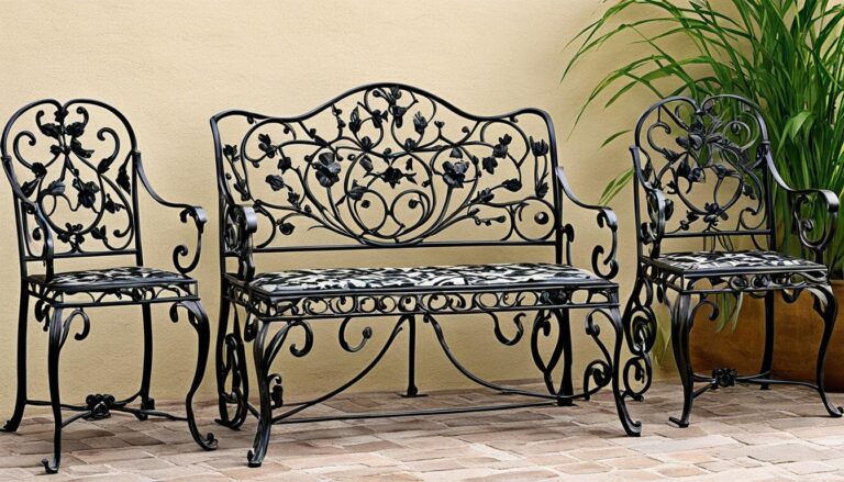 how to identify vintage wrought iron furniture