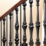 how to install wrought iron balusters