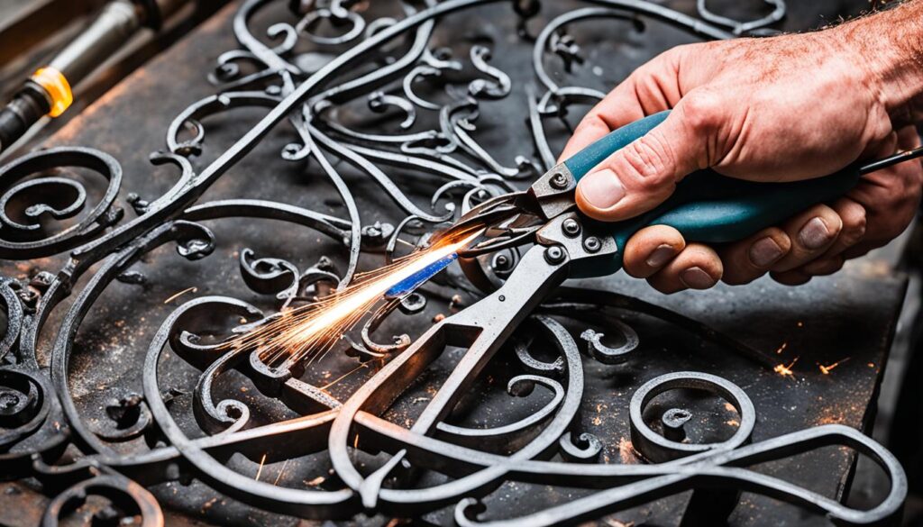 how to repair wrought iron without welding