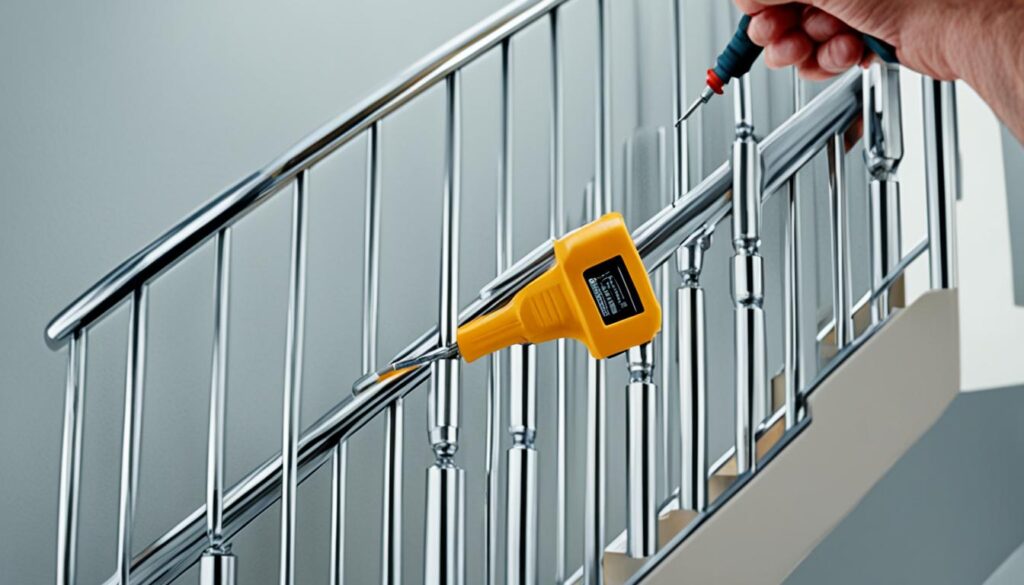 installing metal balusters