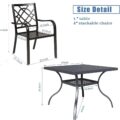 2 Pieces Outdoor Dining Chairs Review