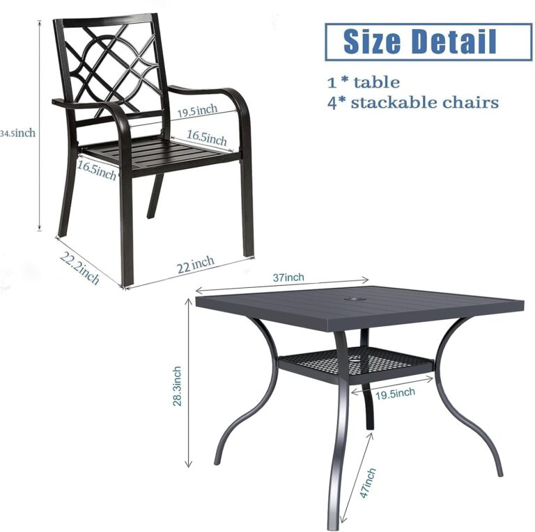 2 Pieces Outdoor Dining Chairs Review