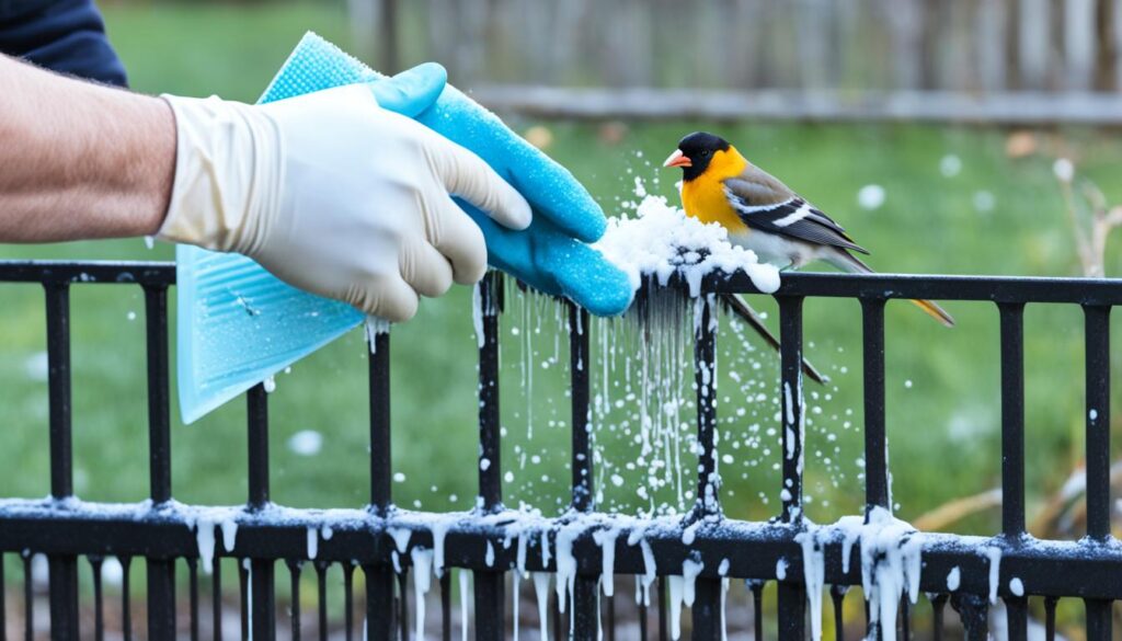 Initial Steps for How to Clean Bird Poop Off Wrought Iron