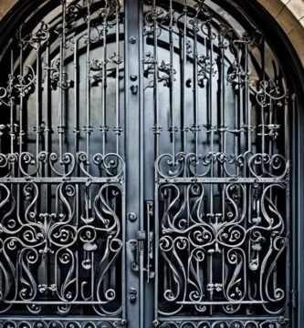 are wrought iron doors safe