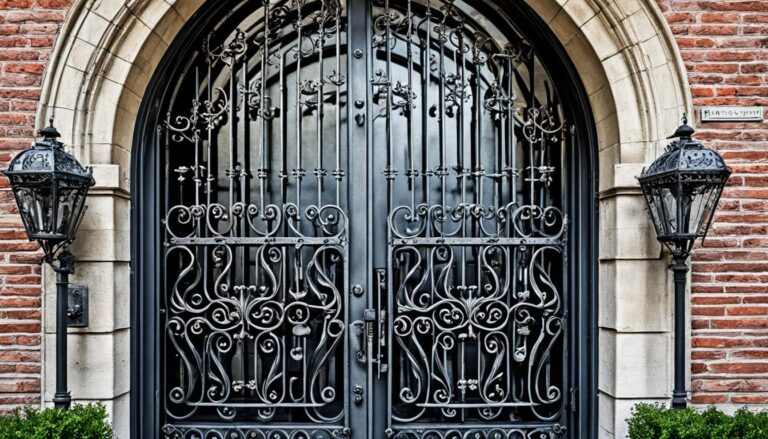 are wrought iron doors safe