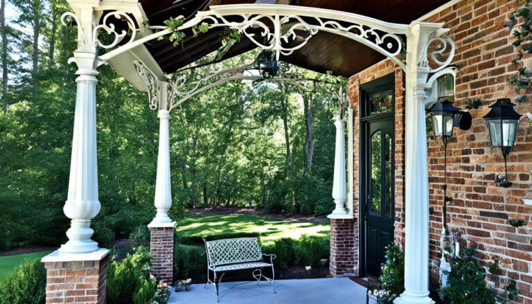 are wrought iron porch columns load bearing