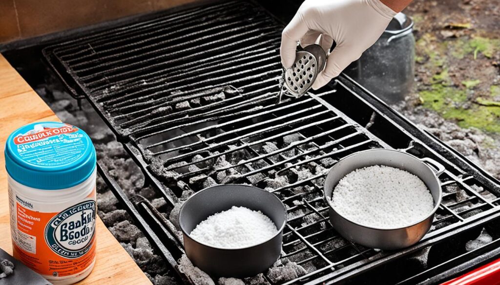 baking soda grate cleaner