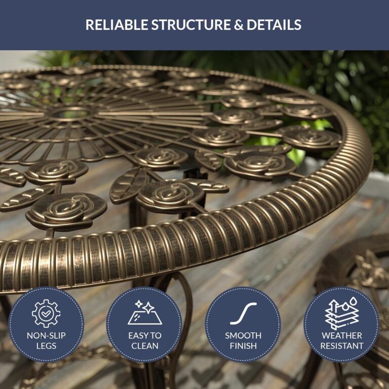 Aluminum Bistro Table Set Review