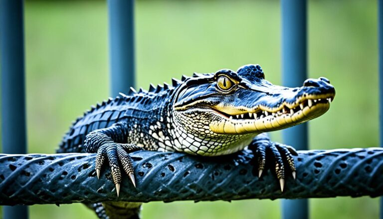 can alligators climb wrought iron fences