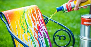 can you spray paint wrought iron patio furniture