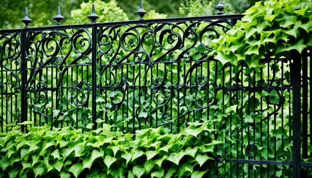 decorative iron fence ideas