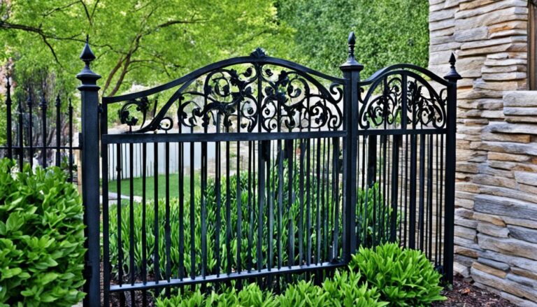 how to add wood slats to wrought iron fence