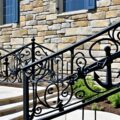 how to anchor wrought iron railing