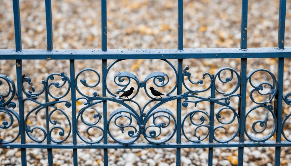 how to clean bird poop off wrought iron