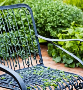 how to clean mildew off wrought iron furniture