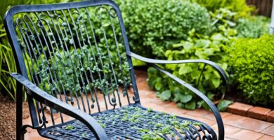 how to clean mildew off wrought iron furniture