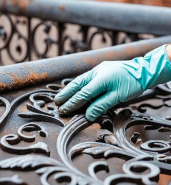 how to clean wrought iron bed frame