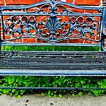 how to clean wrought iron bench