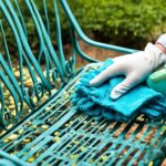 how to clean wrought iron chairs