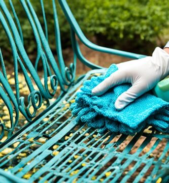 how to clean wrought iron chairs