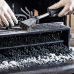 how to clean wrought iron fireplace tools