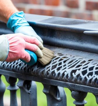 how to get old paint off wrought iron