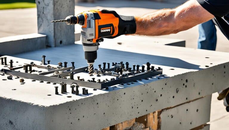 how to install wrought iron railing in concrete