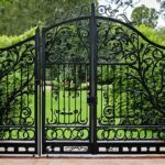 how to lock a wrought iron gate