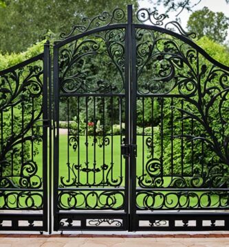 how to lock a wrought iron gate