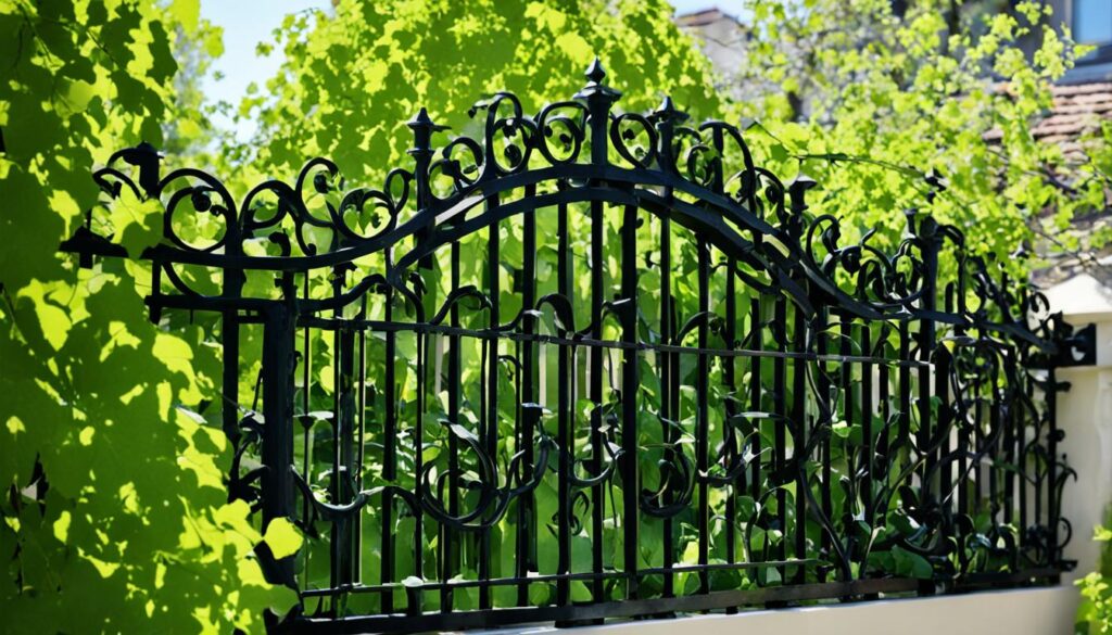 how to make wrought iron fence private