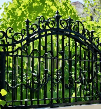 how to make wrought iron fence private