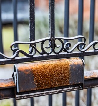 how to remove rust from wrought iron