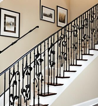 how to replace stair spindles with wrought iron