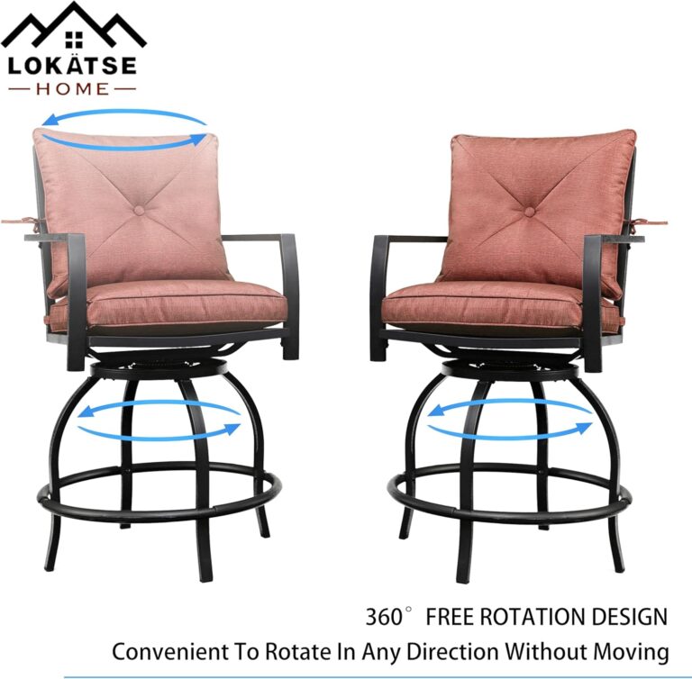 LOKATSE HOME Patio Bar Chairs Review