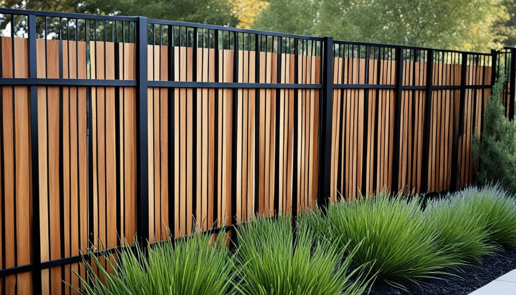 modern vintage fence design