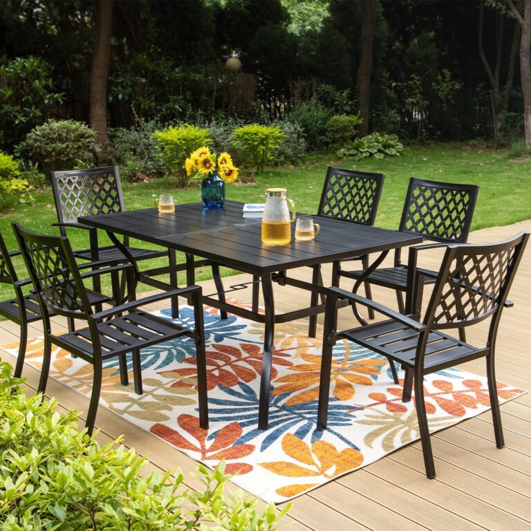 PHI VILLA Patio Dining Stackable Chairs Review