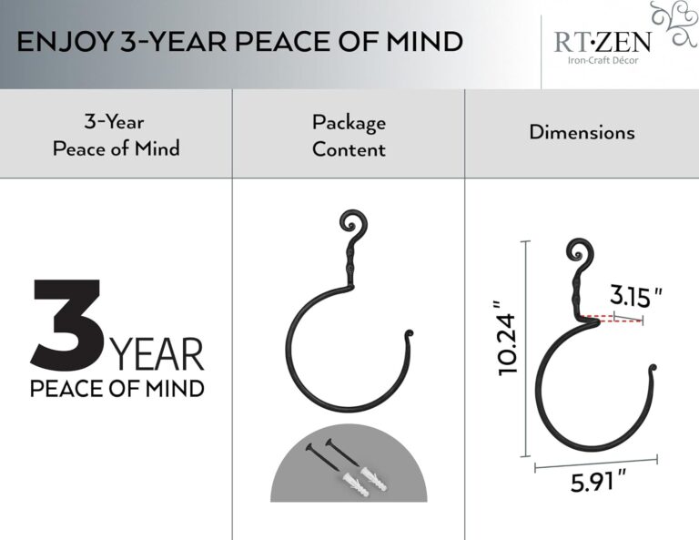 RTZEN Matte Black Towel Ring Review