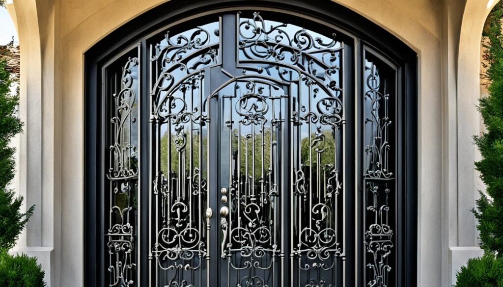 wrought iron doors for home security