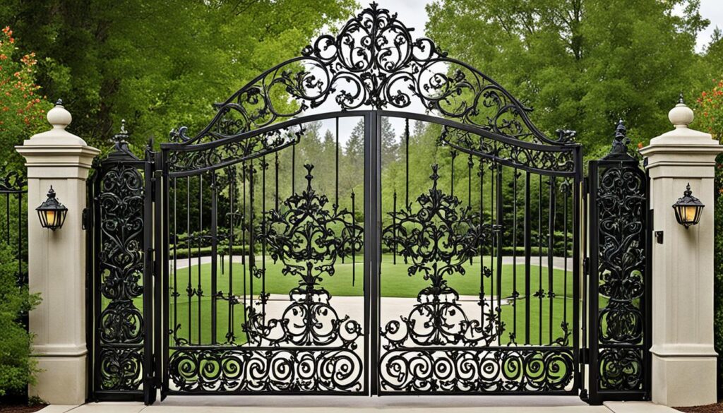 wrought iron gates