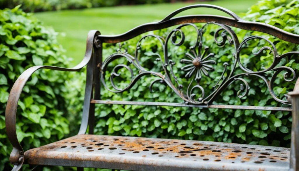 wrought iron patio furniture care