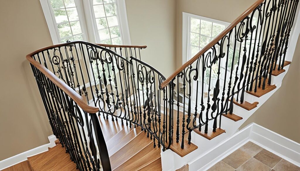 wrought iron staircase remodel