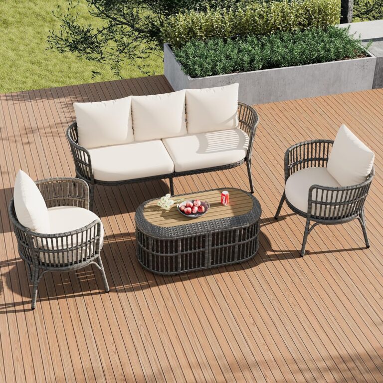 4-Piece Rattan Patio Set Review