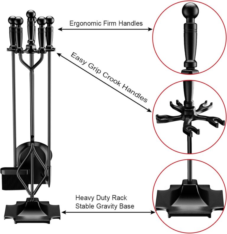 5 PCS Fireplace Tools Set Review