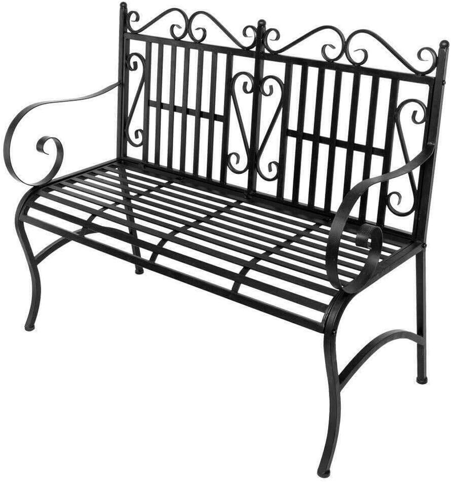 Chair Porch Rocker Wrought Iron Patio Outdoor Deck Seat Furniture