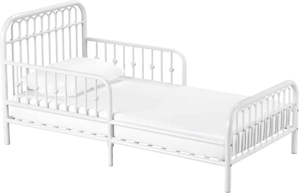 Little Seeds Monarch Hill Ivy Metal Toddler Bed, White