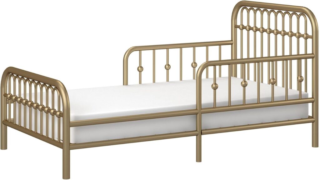 Little Seeds Monarch Hill Ivy Metal Toddler Bed, White