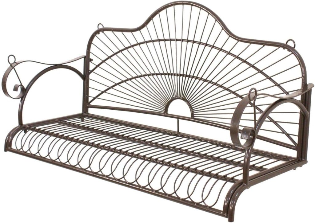 New Iron Hanging Porch Swing Moden Stlye Home Garden Seat Bench Deck Patio