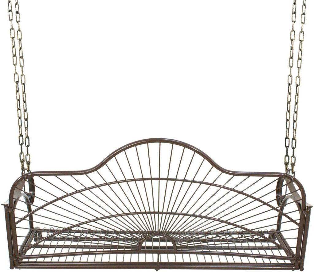 New Iron Hanging Porch Swing Moden Stlye Home Garden Seat Bench Deck Patio